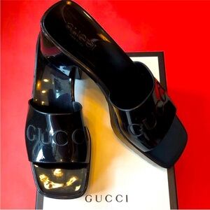 Gucci Glossy Black Women's Mules🖤 Never worn